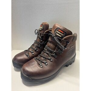Zamberlan Vioz GTX Gore-tex Hiking Boots Brown Leather Mens 8.5 Womens 9.5